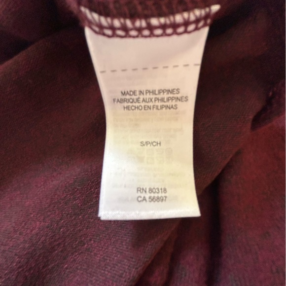 NWT Lucky 🍀 Brand burgundy soft v-neck sweater Size S - Picture 12 of 14